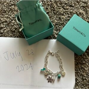 Tiffany Co Christmas charm bracelet